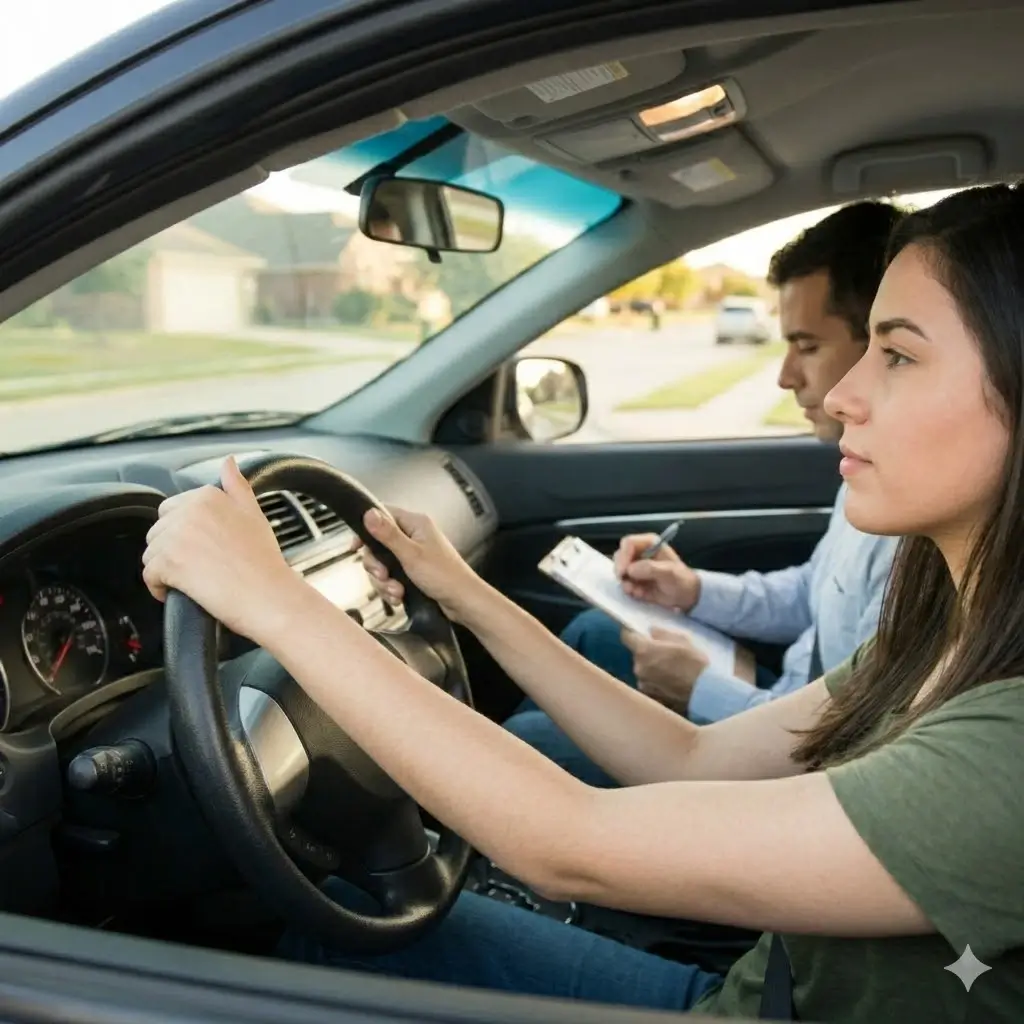 Arlington Driving School students with instructor - Drivers Ed courses in Arlington TX