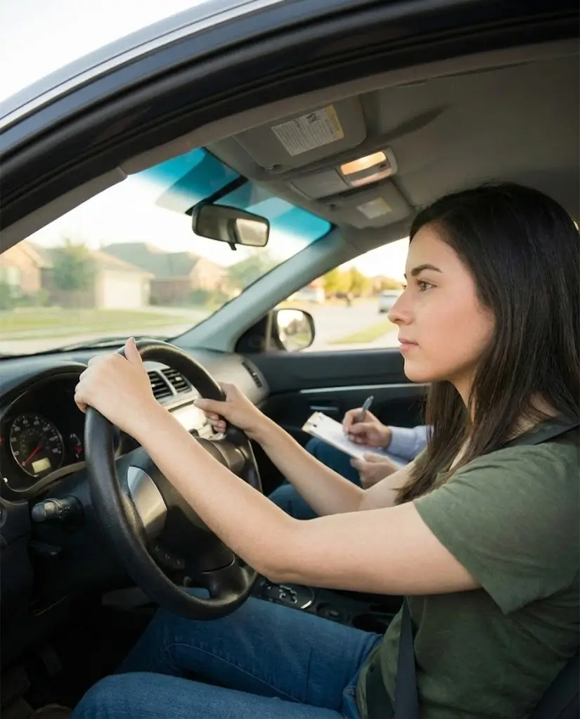 Arlington Driving School students with instructor - Drivers Ed courses in Arlington TX