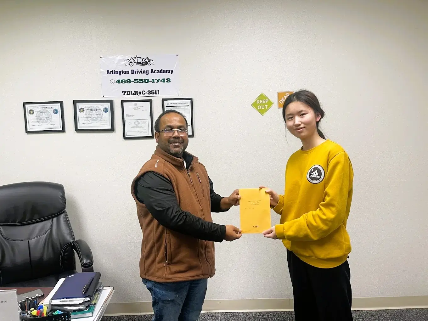 Teen drivers ed course at Arlington Driving Academy
